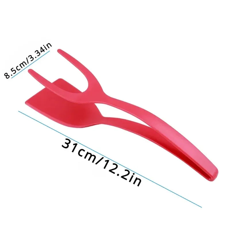 2-in-1 Spatula Tongs – Flip Tongs for Eggs, Pancakes, Steak & Kitchen Cooking
