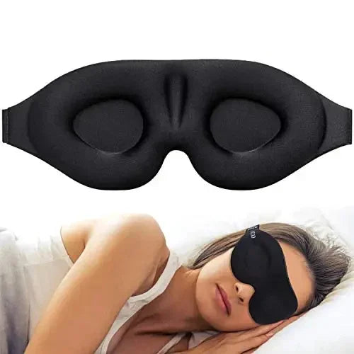 3D Blindfold Sleep Mask – Deep Sleep, Zero Pressure for Men and Women