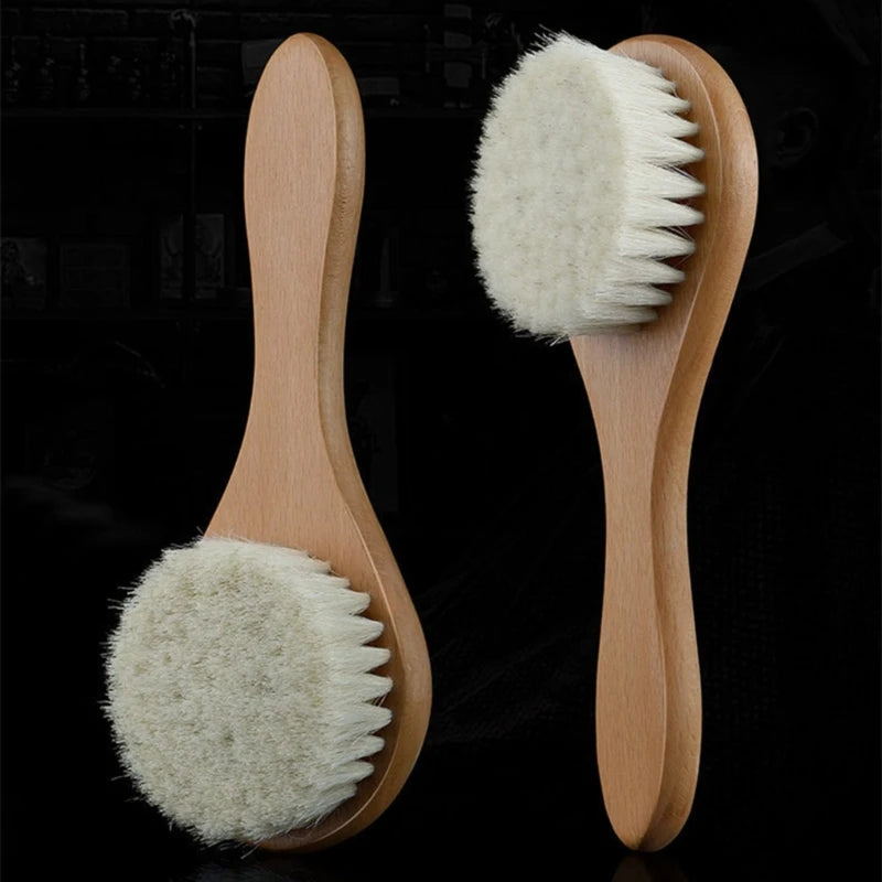 Baby Hair Brush – Natural Soft Bristle Cradle Cap Brush with Wooden Handle
