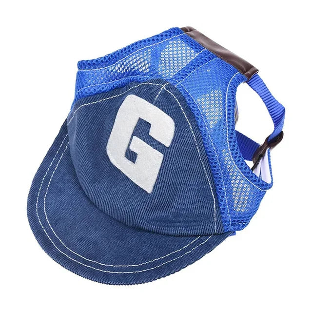 Adjustable Dog Baseball Cap – Pet Sun Hat with Ear Holes for Small, Medium & Large Dogs and Cats