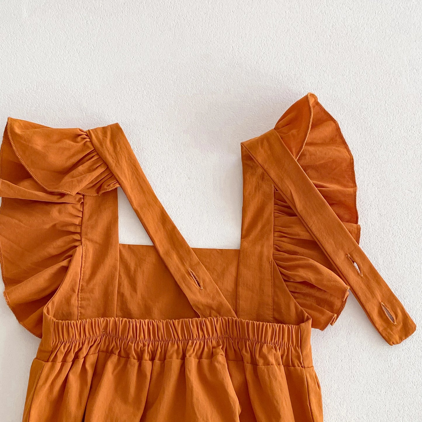 Baby Girl Romper – Solid Cotton Sleeveless Jumpsuit for Summer (0–24 Months)