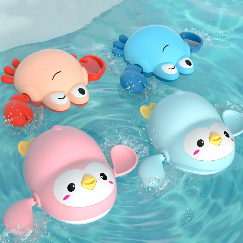 Baby Bath Wind-Up Swimming Toys – Clockwork Animal Water Play for Toddlers & Kids