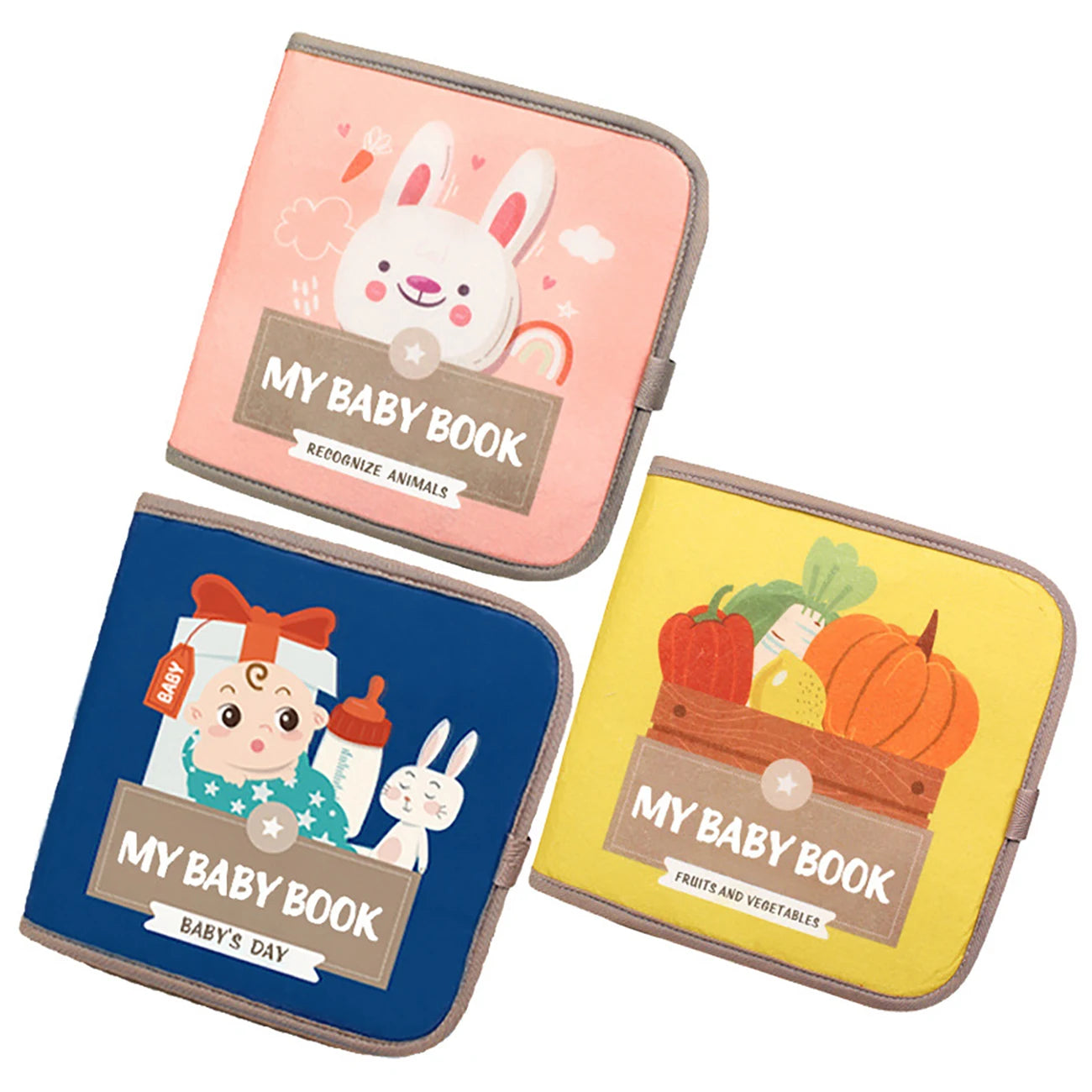 Soft Cloth Baby Books – Early Learning & Sensory Educational Toy Set for Infants & Toddlers | Parent-Child Interactive Books