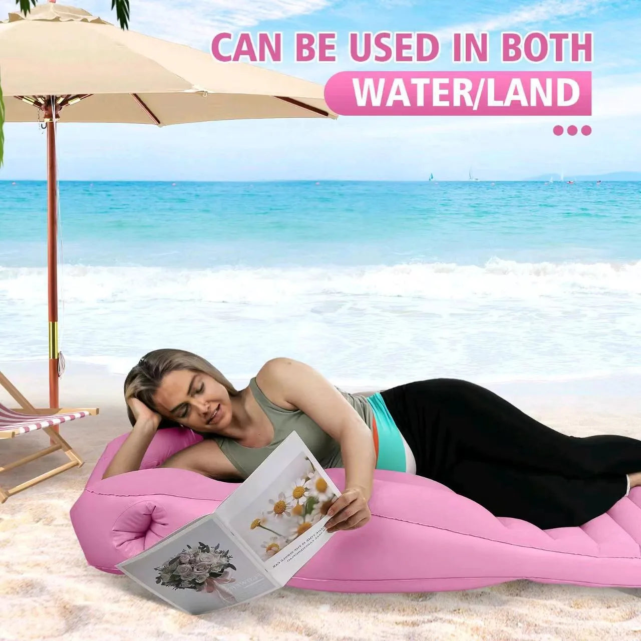Inflatable Pregnancy Body Pillow – Full Body Maternity Sleeping & Support Mattress