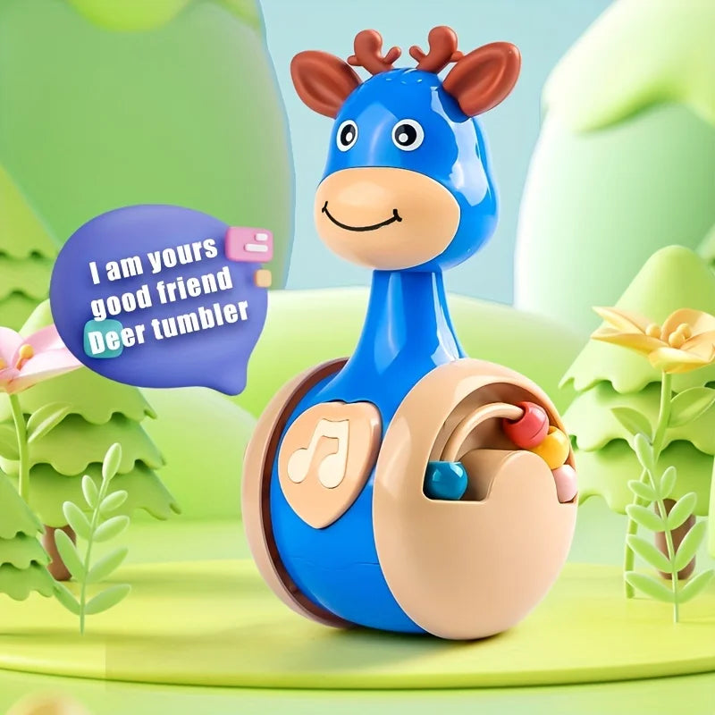 Roly Poly Tumbler Toy for Babies 6-12 Months – Wobbler Climbing & Sensory Learning Toy