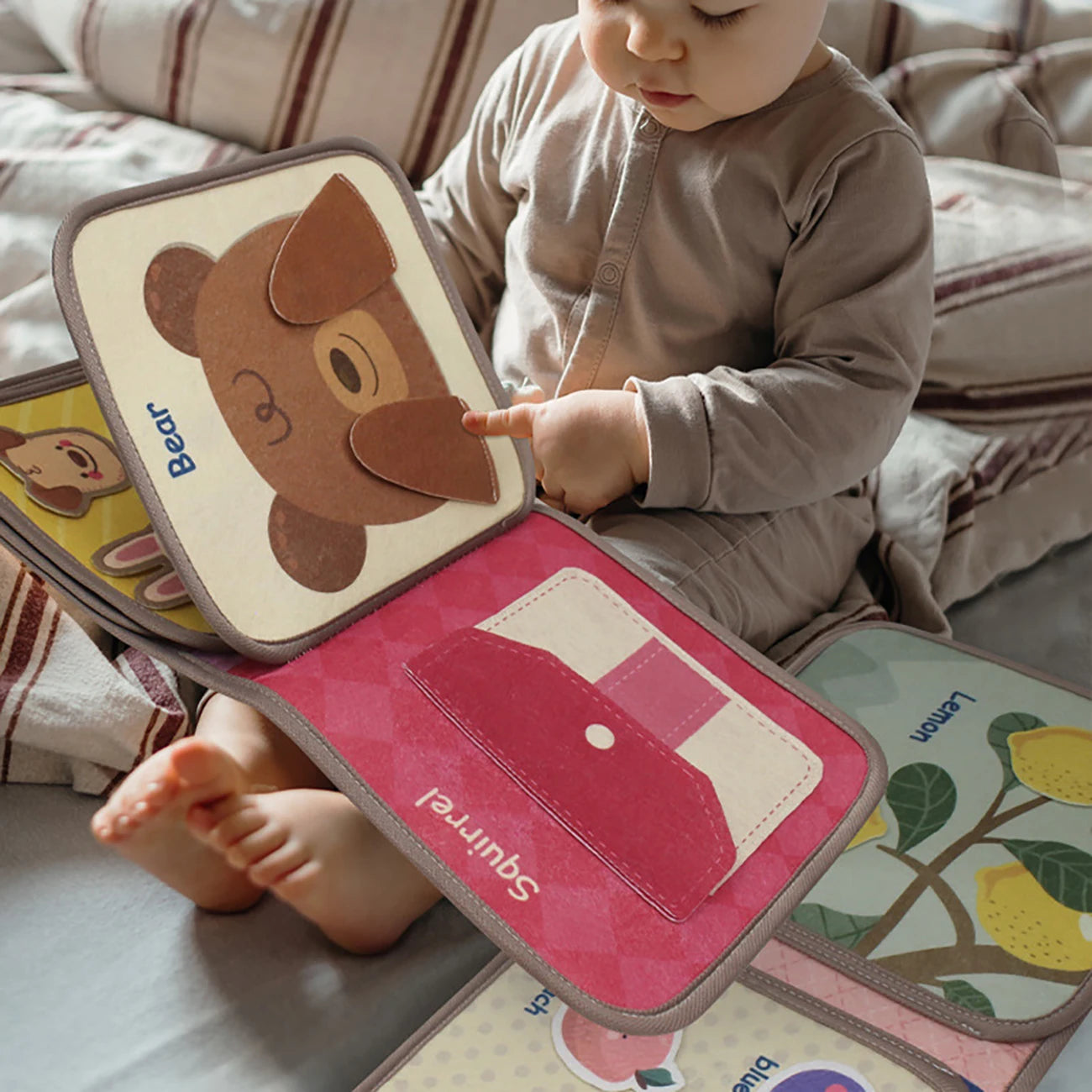 Soft Cloth Baby Books – Early Learning & Sensory Educational Toy Set for Infants & Toddlers | Parent-Child Interactive Books