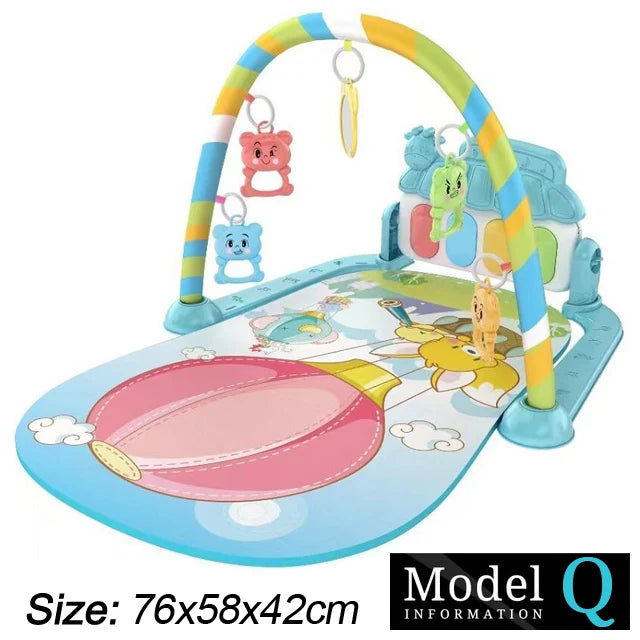 Baby Play Gym with Piano – Musical Activity Mat for Newborns & Toddlers (0–36 Months)