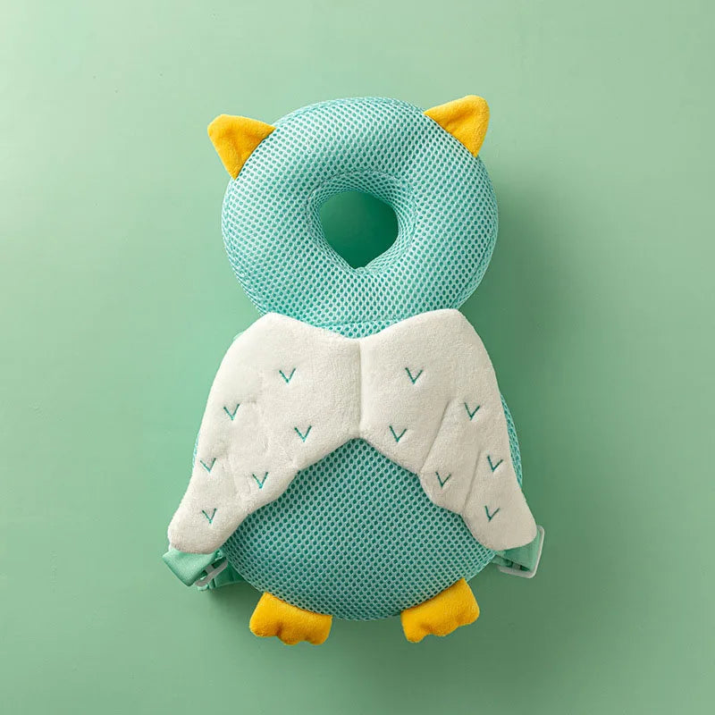 Baby Head Protector Pillow – Soft Backpack Cushion for Toddlers (1–3 Years, Cartoon Design)