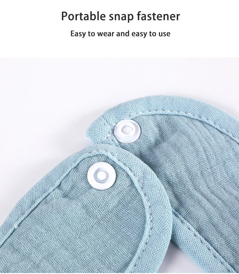 Baby Drool Bib – Soft Cotton Feeding Bib for Newborns & Toddlers (Unisex, Solid Color)