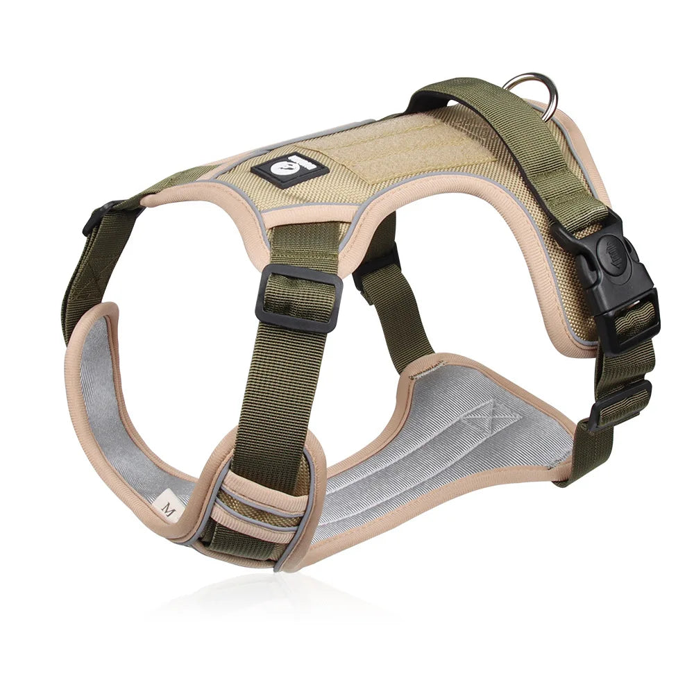 Ultimate Tactical Dog Harness – Waterproof, Reflective & Heavy-Duty for Large Dogs