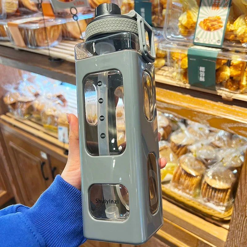 Kawaii Straw Water Bottle – Cute Leak-Proof Drink Bottle