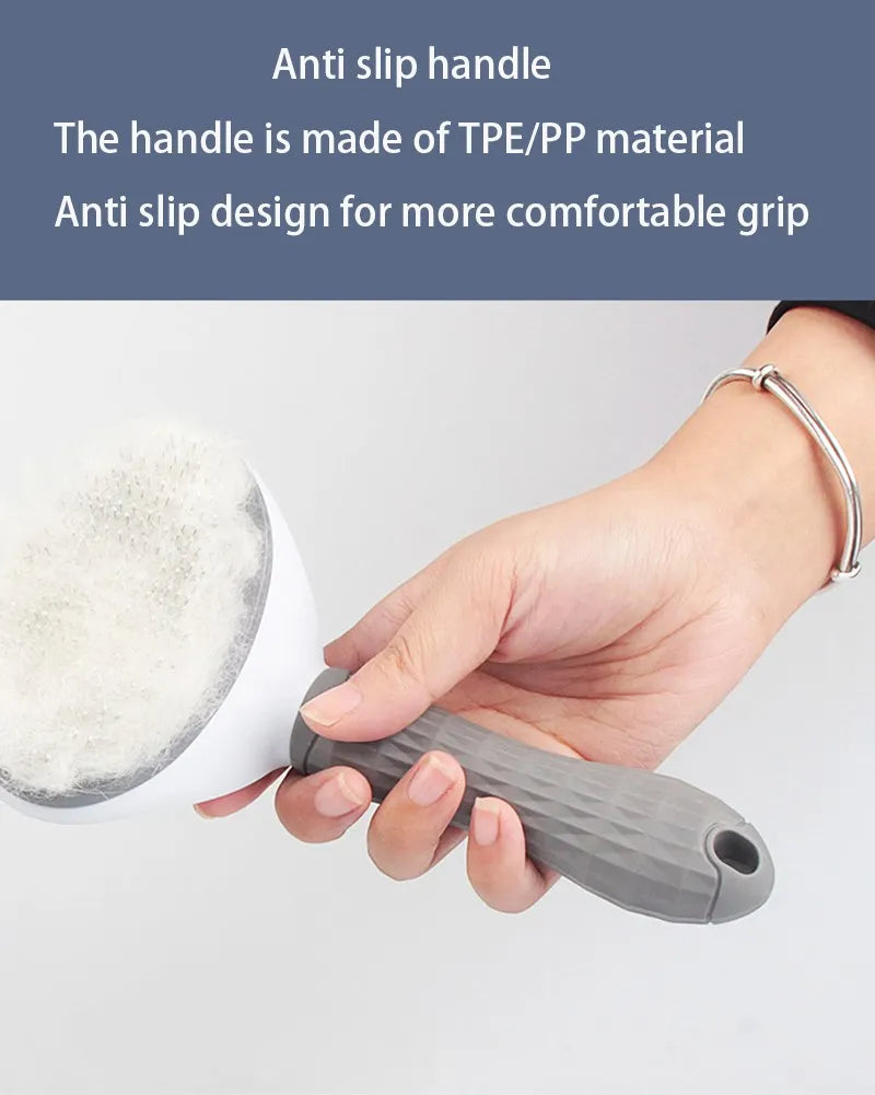 Self-Cleaning Pet Grooming Brush – Slicker Deshedding Comb for Dogs & Cats (Removes Hair, Knots & Dander)