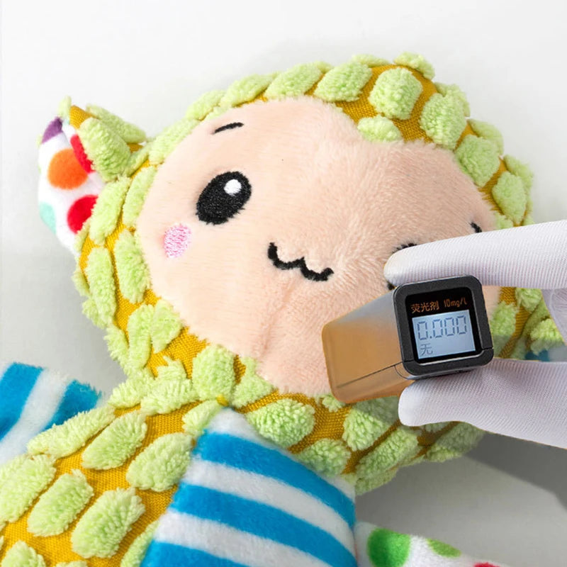 Squeaky Plush Dog Toy – Bite-Resistant, Interactive Chew Toy for Pets (Soft Fleece Animal Design)