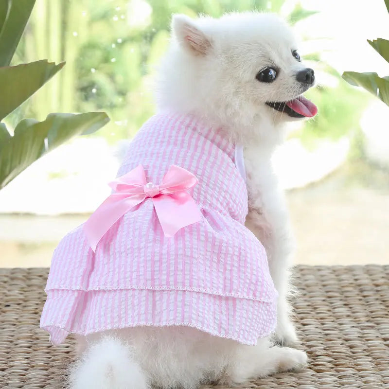 Cute Summer Dog Dress – Lightweight Flower Princess Skirt for Small Dogs & Cats
