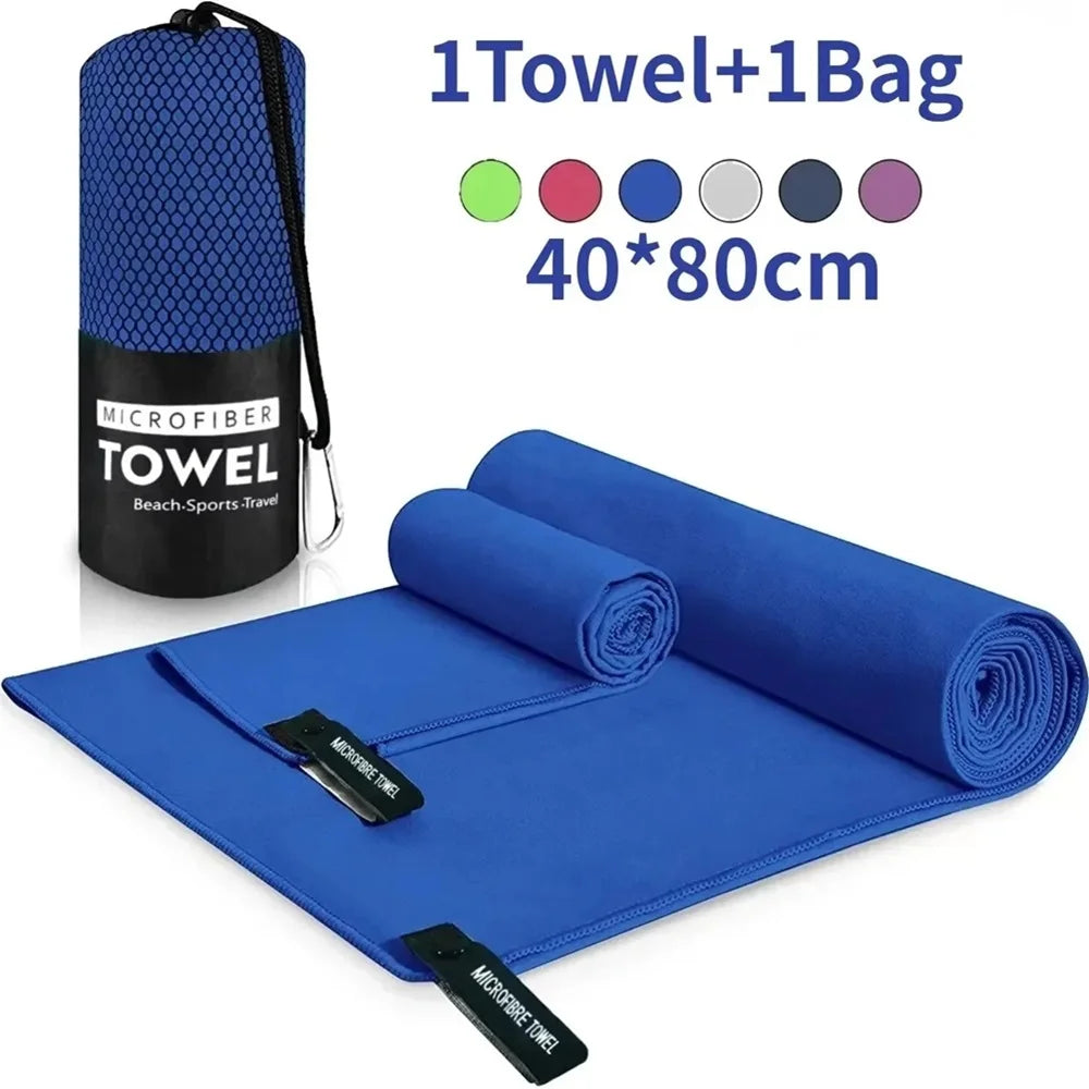 Quick-Dry Sports Towel 40x80CM – Compact Microfiber Gym & Travel Towel
