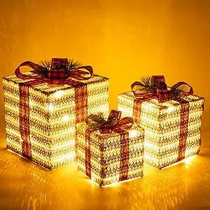 CHRISTMAS LIGHTS GIFT BOXES  SET Style and Sanctuary