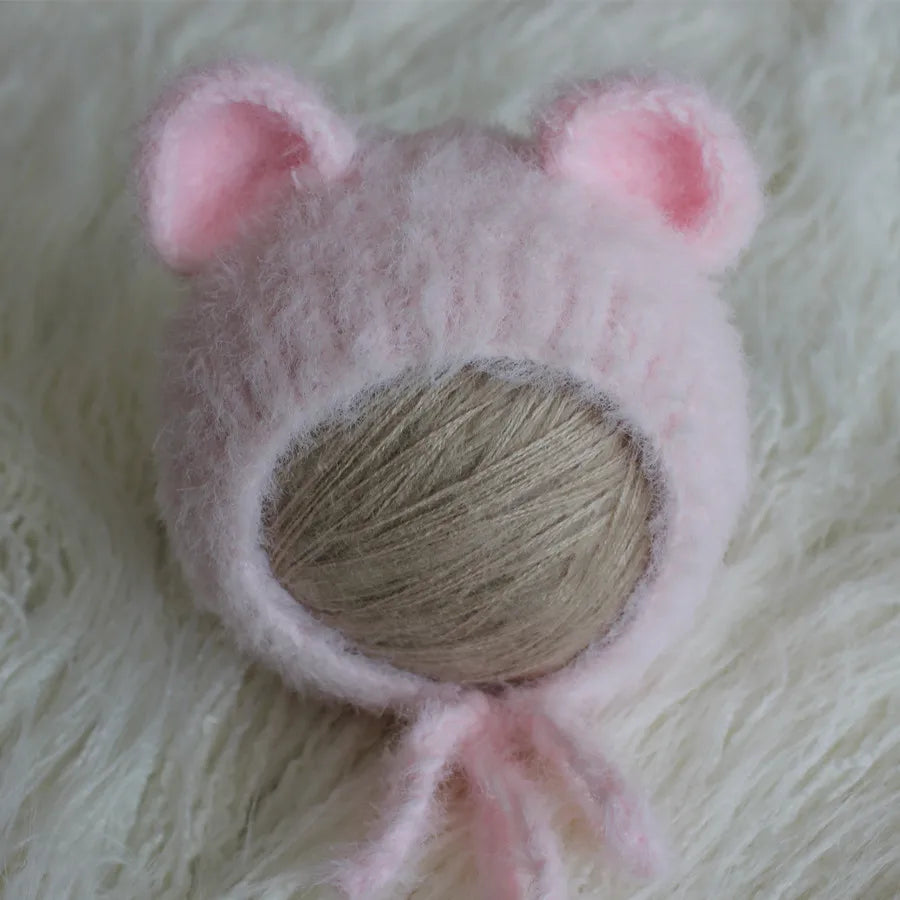 Newborn Bear Hat – Soft Baby Photography Prop for Boys & Girls
