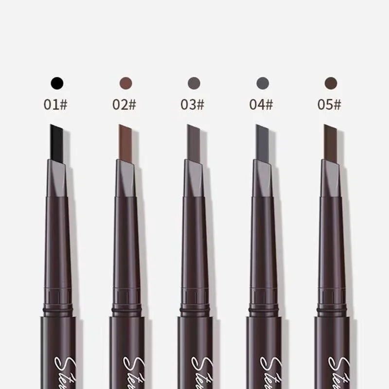 2-in-1 Waterproof Eyebrow Pencil & Brush – Long-Lasting, Smudge-Proof, & Natural Finish