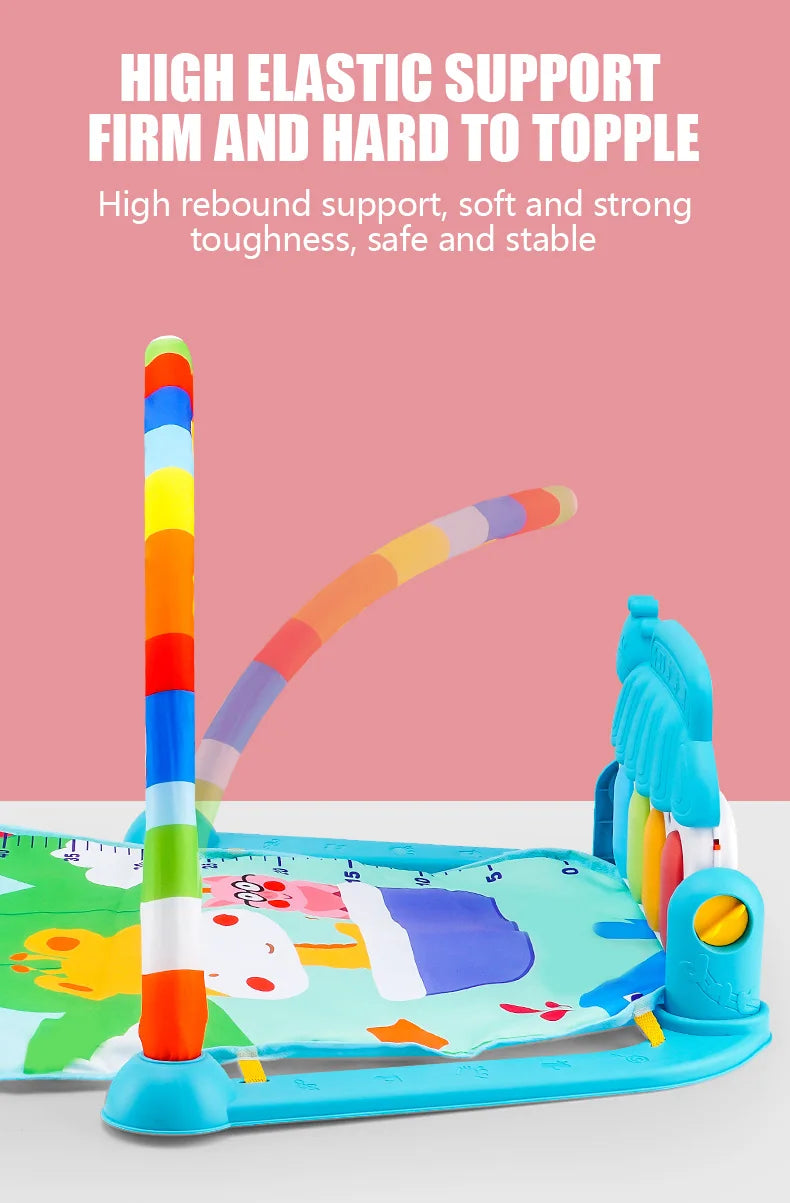 Baby Play Gym with Piano – Musical Activity Mat for Newborns & Toddlers (0–36 Months)