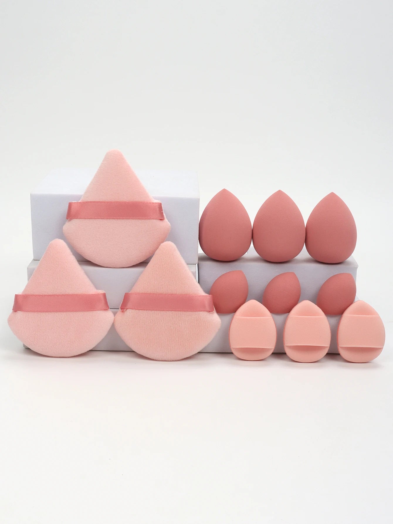 Velvé Beauty 12-Piece Makeup Sponge Set – Ultra-Soft Blenders, Powder Puffs & Cushion Applicators