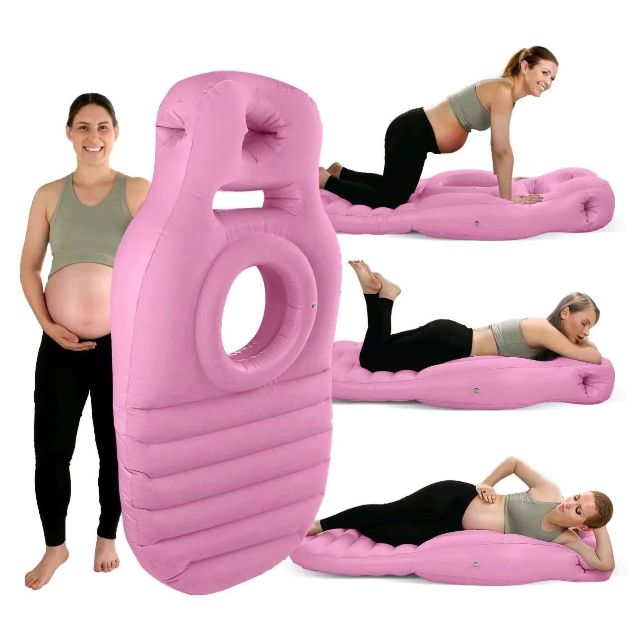 Inflatable Pregnancy Body Pillow – Full Body Maternity Sleeping & Support Mattress