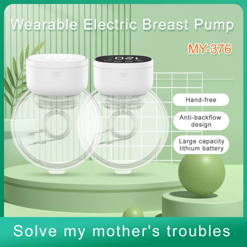 Wearable Electric Breast Pump – Hands-Free, Fully Automatic Milk Extractor for Breastfeeding Moms | Quiet & Portable Nursing Solution