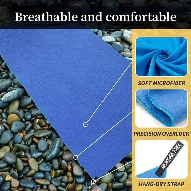 Quick-Dry Sports Towel 40x80CM – Compact Microfiber Gym & Travel Towel