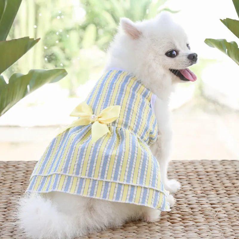 Cute Summer Dog Dress – Lightweight Flower Princess Skirt for Small Dogs & Cats