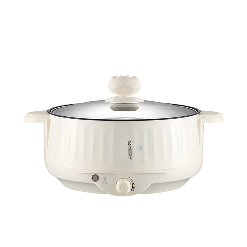 Mini Multi-Function Electric Cooker with Hot Pot & Steamer – Non-Stick 220V Portable Cooker for 1–2 People