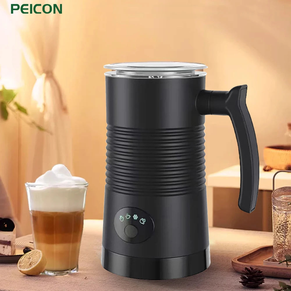 4-in-1 Electric Milk Frother and Steamer – Hot & Cold Foam Maker for Coffee, Latte, Cappuccino