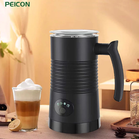 4-in-1 Electric Milk Frother and Steamer – Hot & Cold Foam Maker for Coffee, Latte, Cappuccino