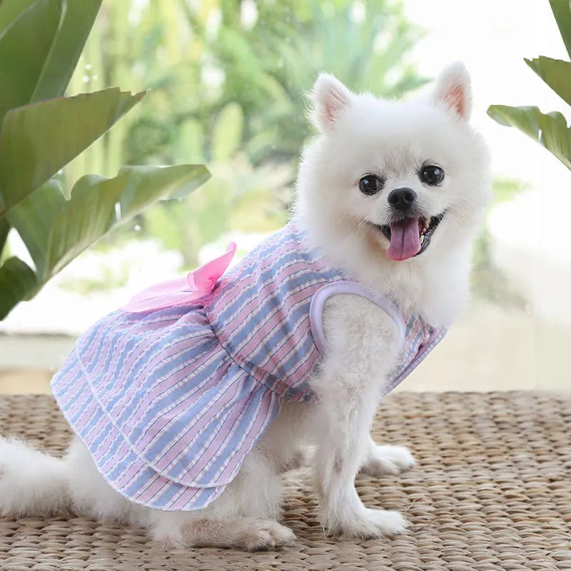 Cute Summer Dog Dress – Lightweight Flower Princess Skirt for Small Dogs & Cats
