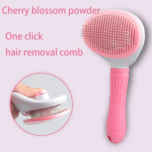 Self-Cleaning Pet Grooming Brush – Slicker Deshedding Comb for Dogs & Cats (Removes Hair, Knots & Dander)