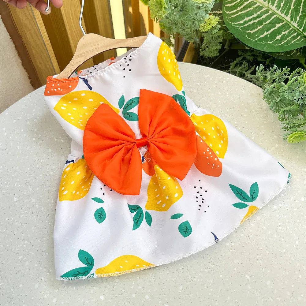 Cute Summer Dog Dress – Lightweight Flower Princess Skirt for Small Dogs & Cats