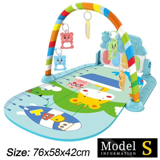 Baby Play Gym with Piano – Musical Activity Mat for Newborns & Toddlers (0–36 Months)