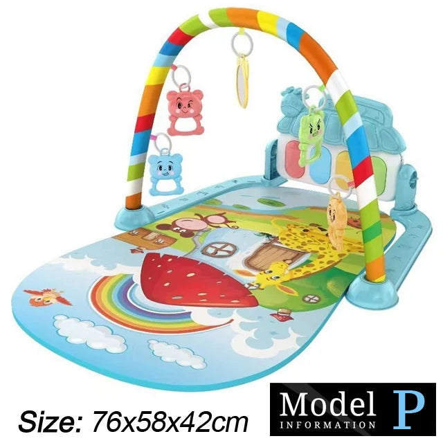 Baby Play Gym with Piano – Musical Activity Mat for Newborns & Toddlers (0–36 Months)