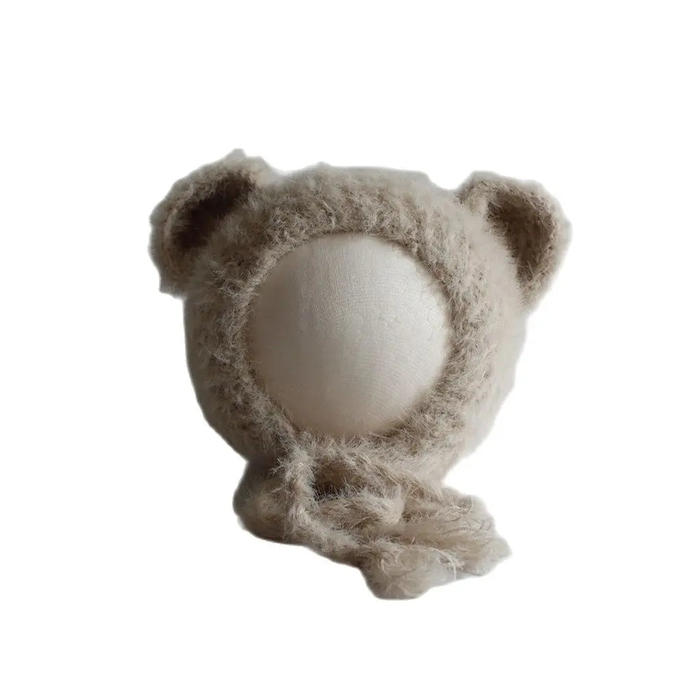 Newborn Bear Hat – Soft Baby Photography Prop for Boys & Girls