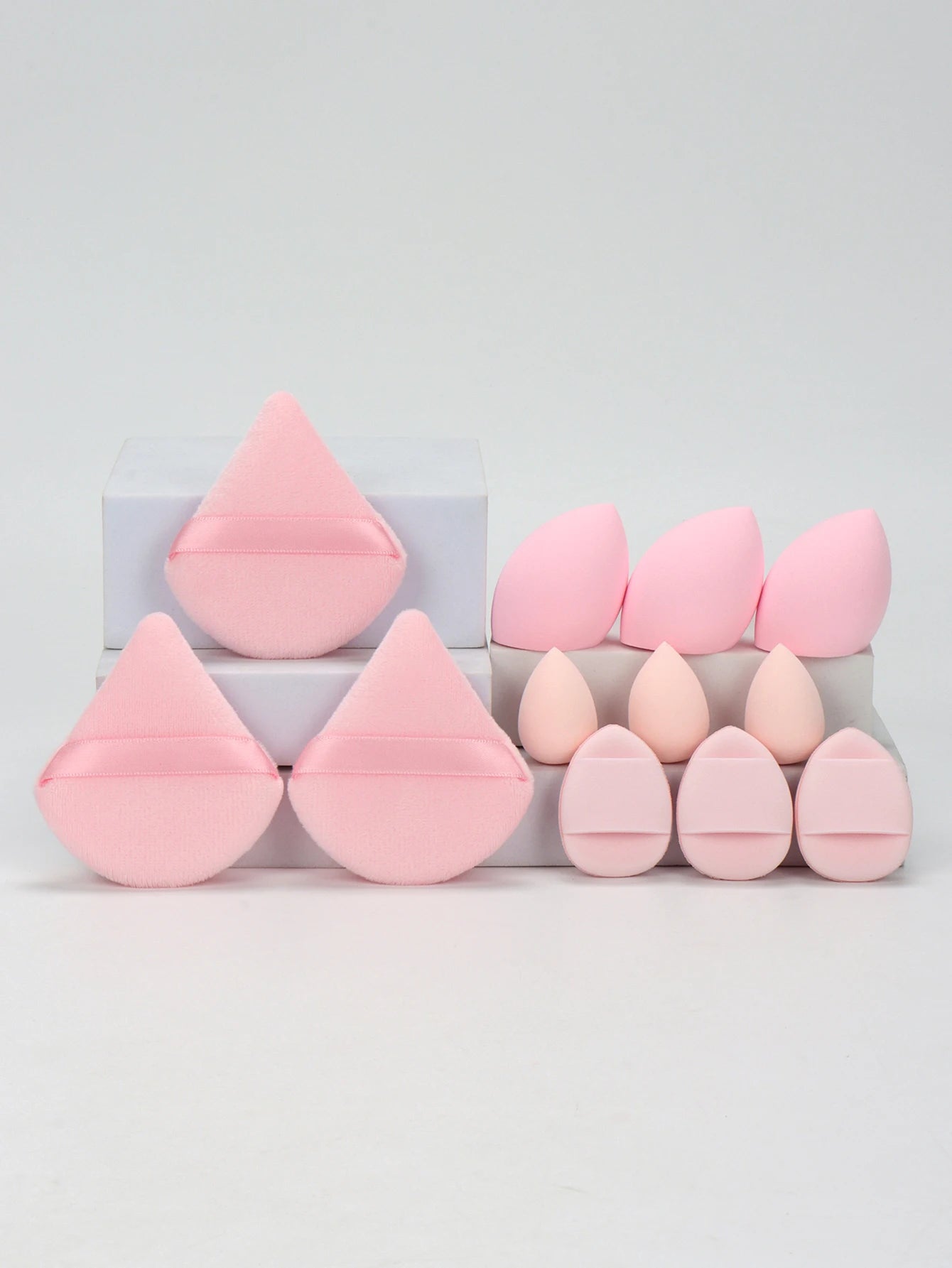 Velvé Beauty 12-Piece Makeup Sponge Set – Ultra-Soft Blenders, Powder Puffs & Cushion Applicators