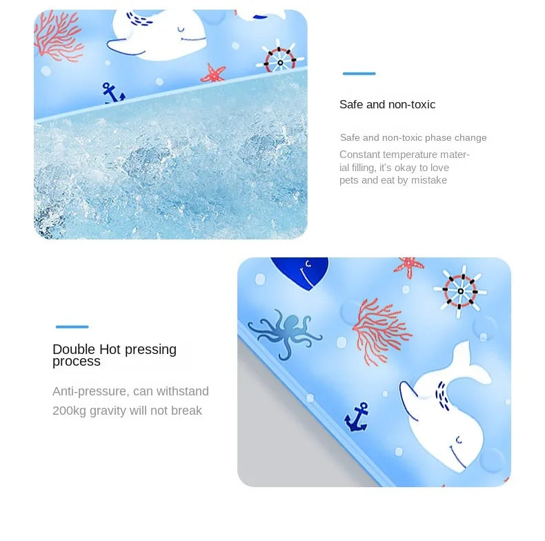 Dog Cooling Mat – Extra Large Summer Cold Gel Pad for Small & Big Dogs and Cats