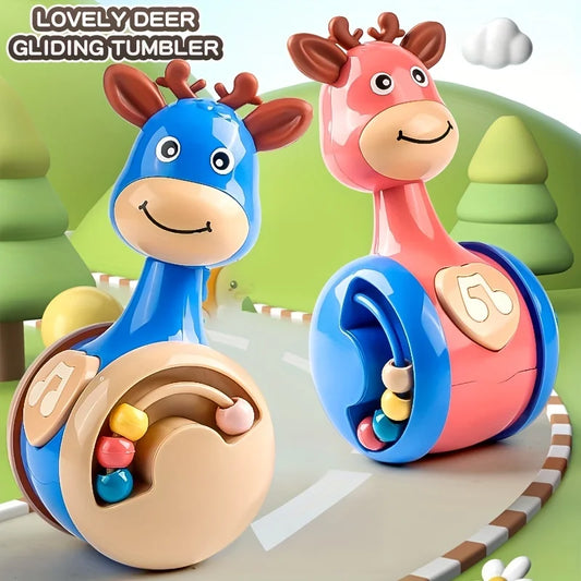 Roly Poly Tumbler Toy for Babies 6-12 Months – Wobbler Climbing & Sensory Learning Toy