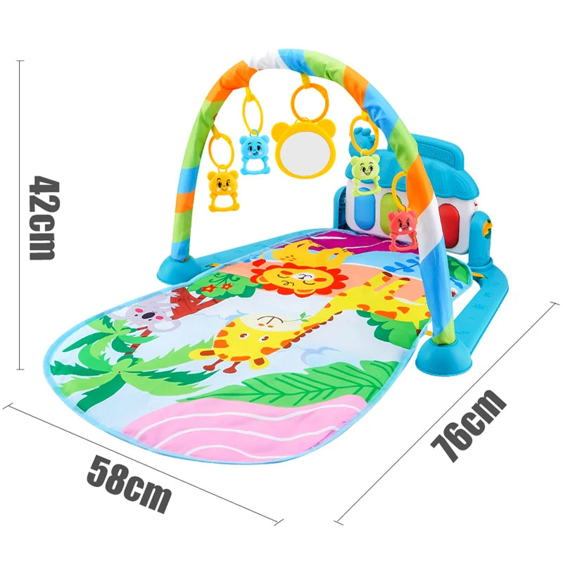 Baby Play Gym with Piano – Musical Activity Mat for Newborns & Toddlers (0–36 Months)