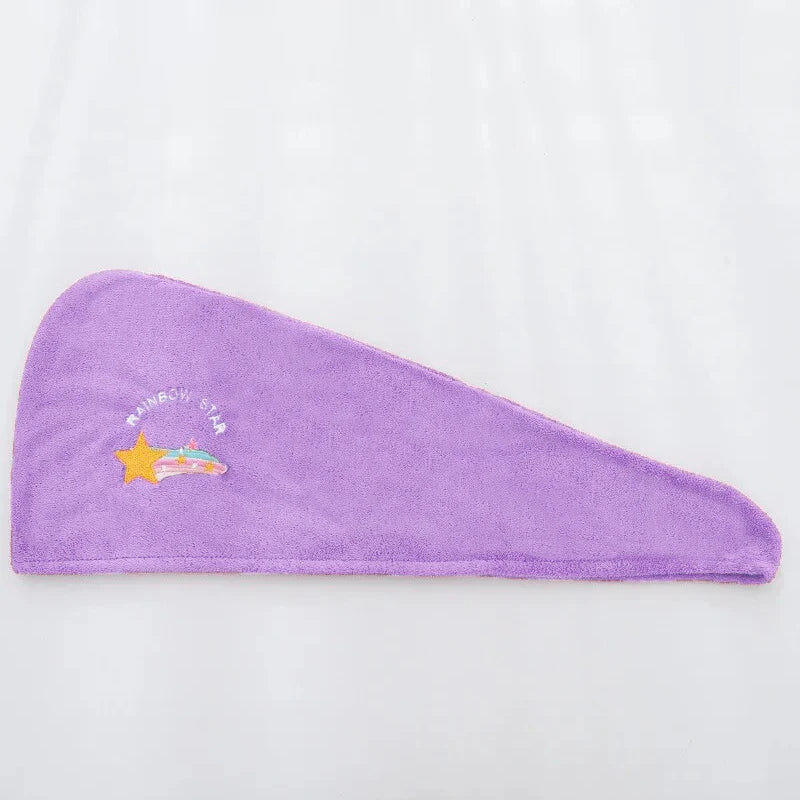 Super Absorbent Hair Drying Hat – Soft, Cute Quick-Dry Towel Wrap for Women & Girls