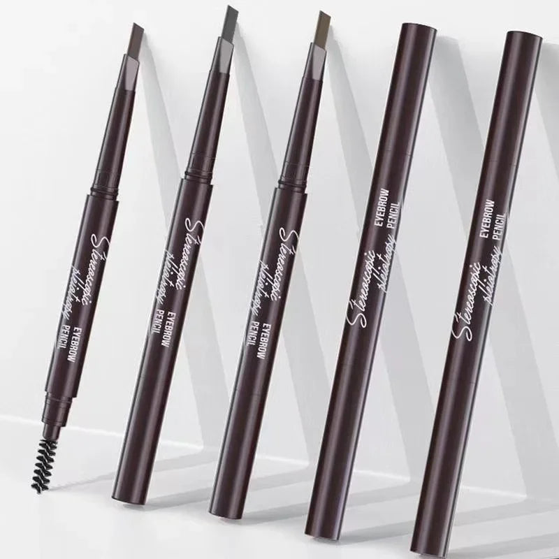 2-in-1 Waterproof Eyebrow Pencil & Brush – Long-Lasting, Smudge-Proof, & Natural Finish