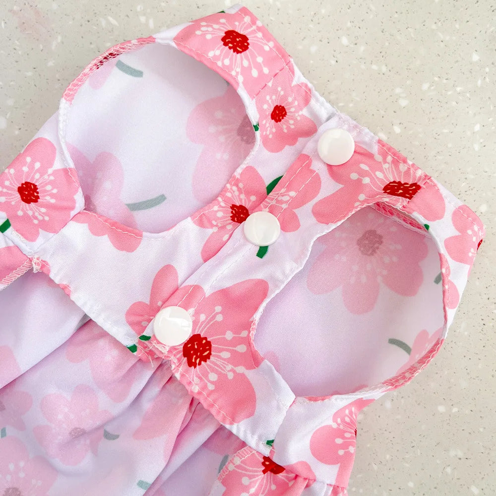 Cute Summer Dog Dress – Lightweight Flower Princess Skirt for Small Dogs & Cats