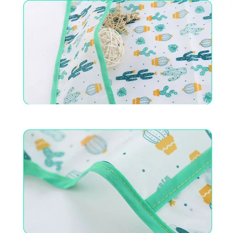 Waterproof Long Sleeve Baby Bib – Cute Toddler Feeding Apron & Art Smock (0–6 Years)