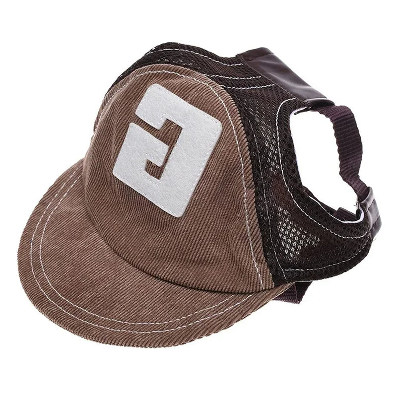 Adjustable Dog Baseball Cap – Pet Sun Hat with Ear Holes for Small, Medium & Large Dogs and Cats