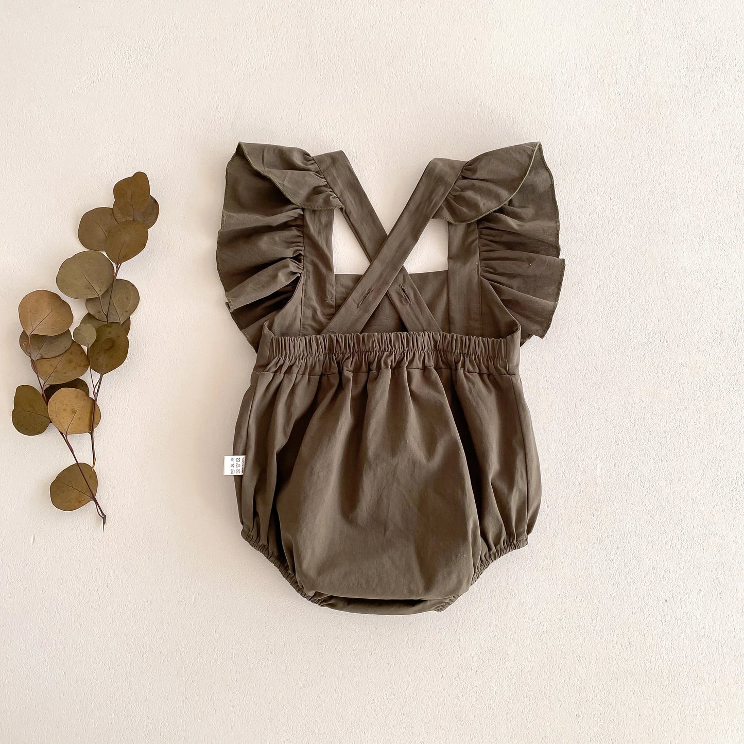 Baby Girl Romper – Solid Cotton Sleeveless Jumpsuit for Summer (0–24 Months)