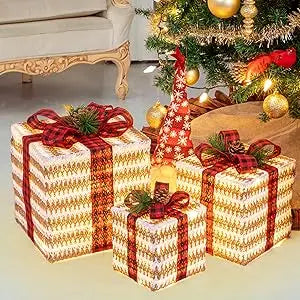 CHRISTMAS LIGHTS GIFT BOXES  SET Style and Sanctuary