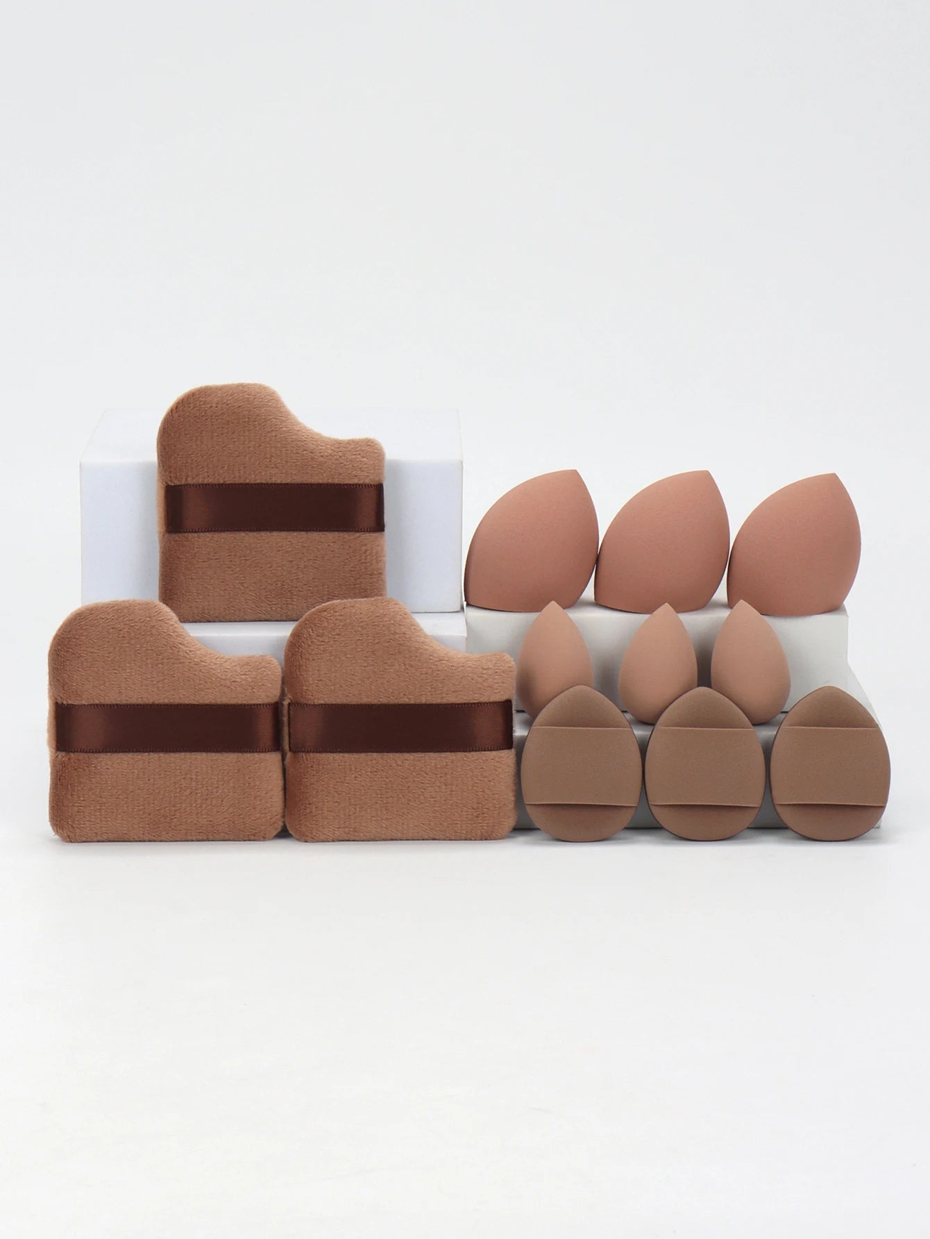 Velvé Beauty 12-Piece Makeup Sponge Set – Ultra-Soft Blenders, Powder Puffs & Cushion Applicators