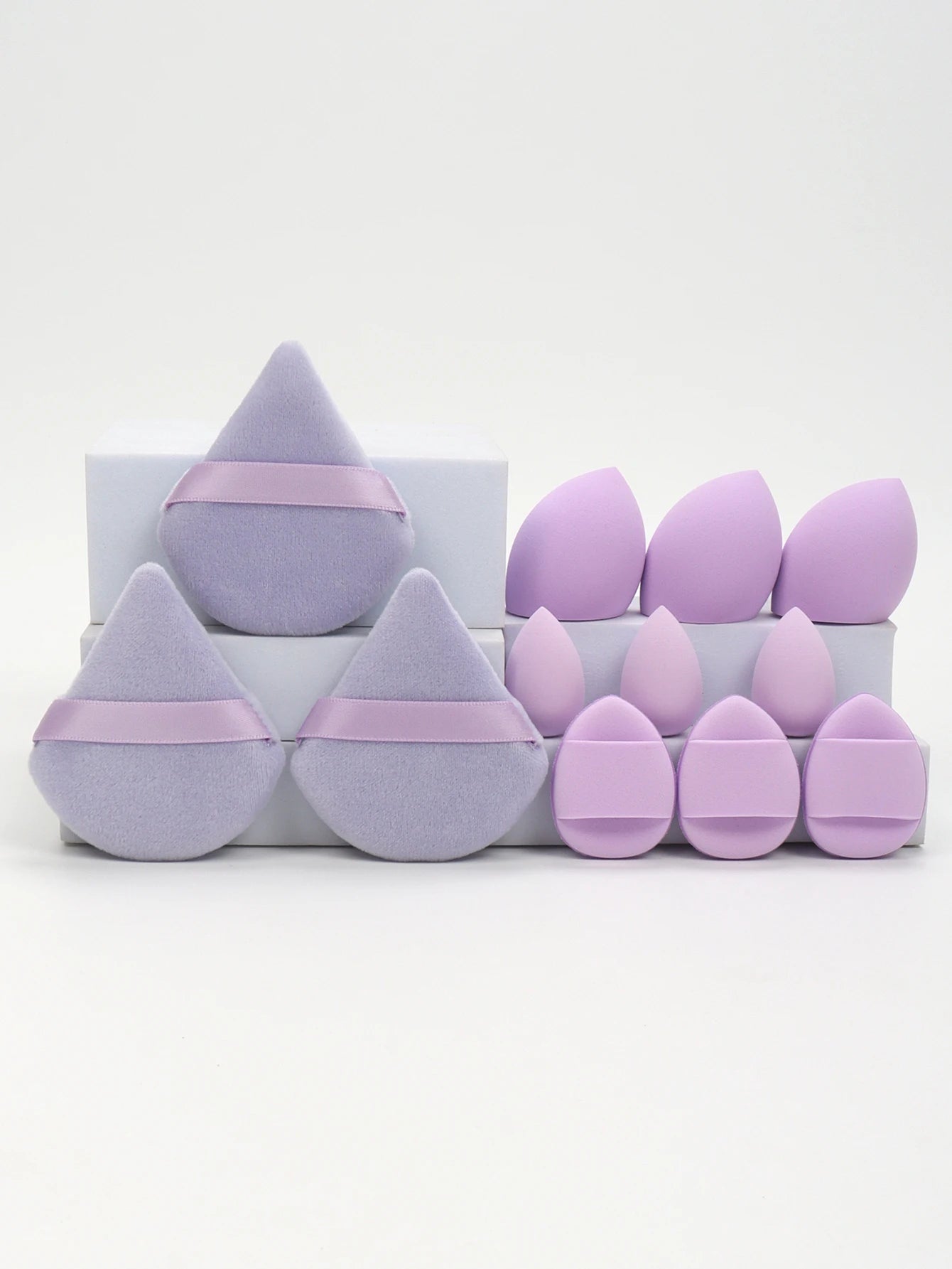 Velvé Beauty 12-Piece Makeup Sponge Set – Ultra-Soft Blenders, Powder Puffs & Cushion Applicators